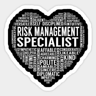 Risk Management Specialist Heart Sticker